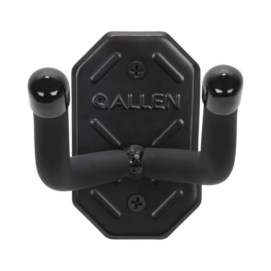 Allen Defender Handgun Wall Storage Double Hooks with Metal Mount Black