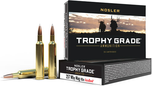 Nosler Trophy Grade .257 Weatherby Mag 110 grain Nosler AccuBond ammunition