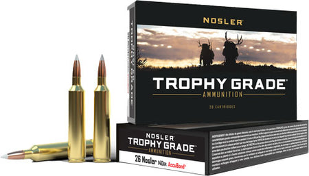 Nosler Trophy Grade Nosler AccuBond 140 Grain .26 Nosler 3300 fps