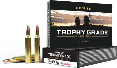 Nosler Trophy Grade .264 Winchester Mag 130 grain Nosler AccuBond ammunition