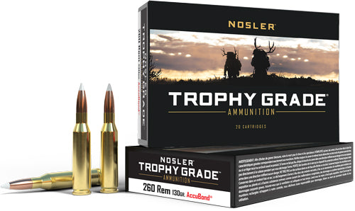 Nosler Trophy Grade Nosler AccuBond 130 Grain .260 Remington 2700 fps