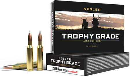 Nosler Trophy Grade Nosler AccuBond 130 Grain .260 Remington 2700 fps