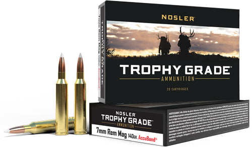 Nosler Trophy Grade AccuBond 7mm RUM 140 grain Polymer Tip ammunition