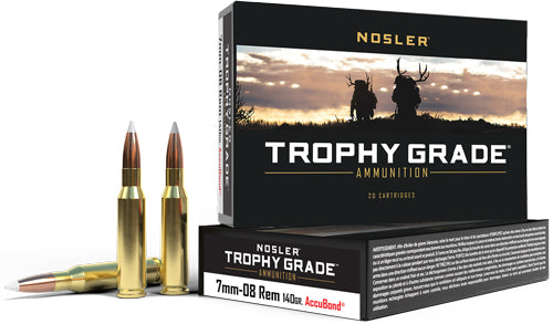 Nosler Trophy Grade Nosler AccuBond 140 Grain 7mm-08 Remington 2825 fps