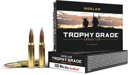 Nosler Trophy Grade Nosler AccuBond 165 Grain .308 Win / 7.62x51mm 2800 fps