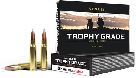 Nosler Trophy Grade Nosler AccuBond 165 Grain .308 Win / 7.62x51mm 2800 fps