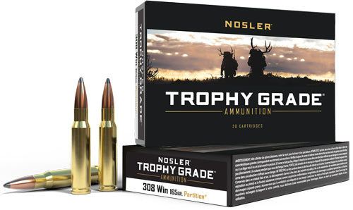 Nosler Trophy Grade Nosler Spitzer Partition 165 Grain .308 Win / 7.62x51mm 2800 fps