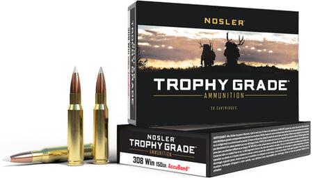 Nosler Trophy Grade Nosler AccuBond 150 Grain .308 Win / 7.62x51mm 2875 fps
