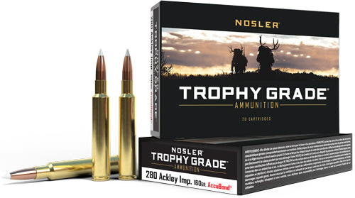 Nosler Trophy Grade Nosler AccuBond 160 Grain .280 Ackley 2950 fps