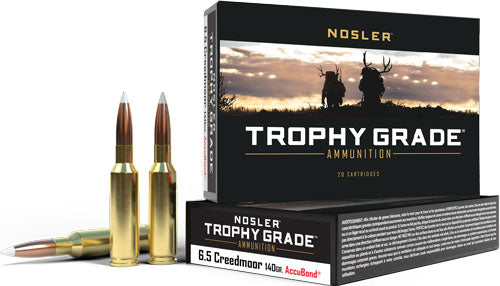 Nosler Trophy Grade Nosler AccuBond 140 Grain 6.5mm Creedmoor 2650 fps