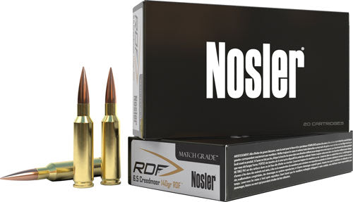 Nosler Match Grade RDF Hollow Point Boat Tail 140 Grain 6.5mm Creedmoor 2650 fps