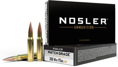 Nosler Match Grade RDF Hollow Point Boat Tail 175 Grain .308 Win / 7.62x51mm 2650 fps