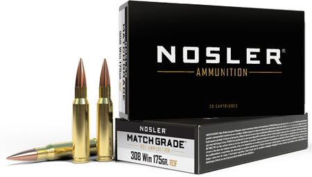 Nosler Match Grade RDF Hollow Point Boat Tail 175 Grain .308 Win / 7.62x51mm 2650 fps