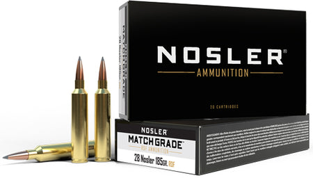 Nosler Match Grade RDF Hollow Point Boat Tail 185 Grain .28 Nosler 2950 fps