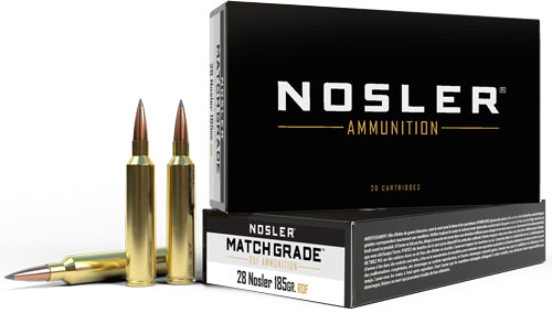 Nosler Match Grade RDF Hollow Point Boat Tail 185 Grain .28 Nosler 2950 fps