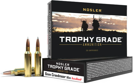 Nosler Trophy Grade AccuBond  Polymer Tip 90 Grain 6mm Creedmoor