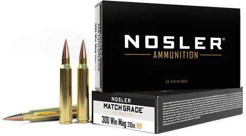 Nosler Match Grade .300 Winchester Mag 210 grain RDF Hollow Point Boat Tail ammunition