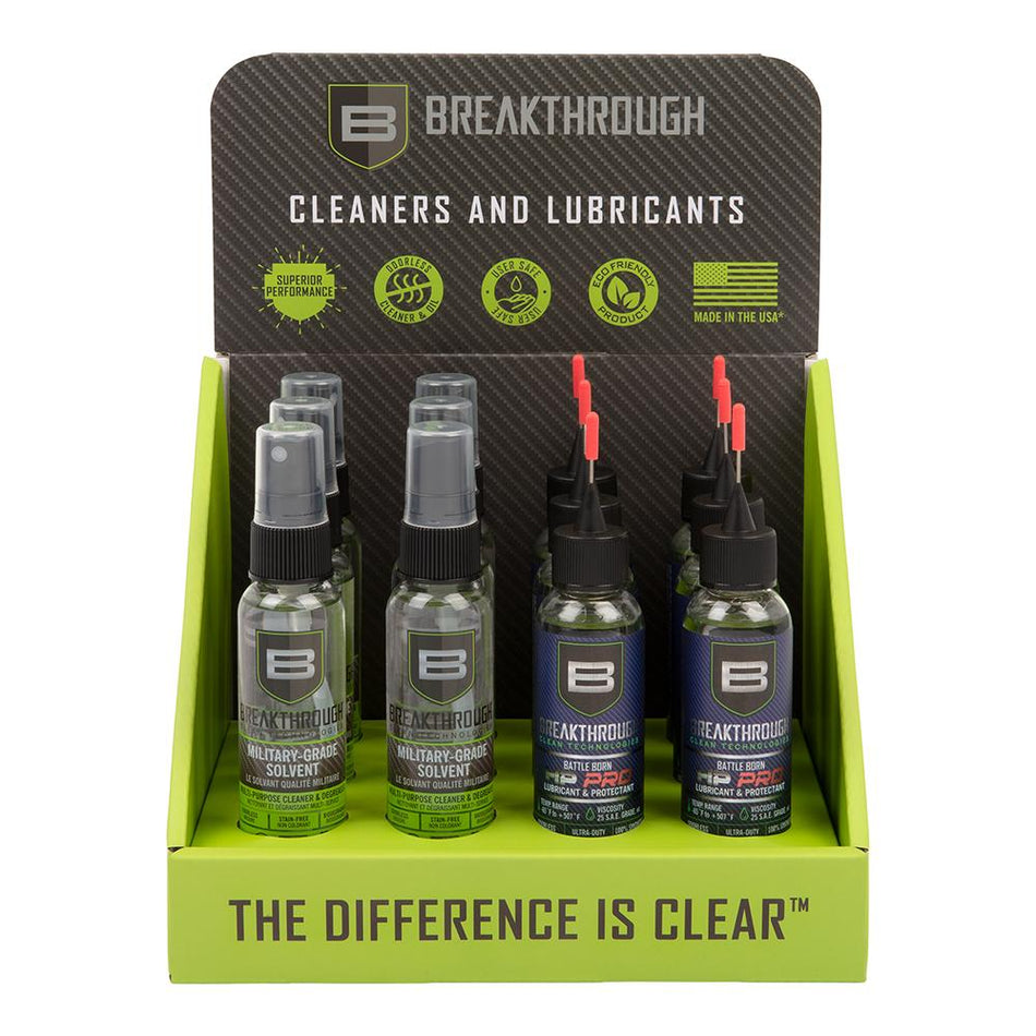Allen Breakthrough Clean Technologies Mini 12 Pack Cleaner Lubricant Display