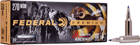 Federal Premium .270 WSM 136 grain Terminal Ascent ammunition