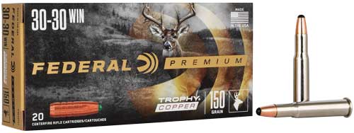 Federal Vital-Shok Trophy Copper .30-30 Winchester 150 grain COPPER SOLID ammunition