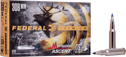 Federal Premium Terminal Ascent 175 Grain .308 Win / 7.62x51mm 2600 fps