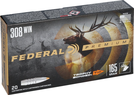 Federal Premium Trophy Bonded Tip 165 Grain .308 Win / 7.62x51mm 2700 fps