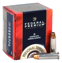 Federal Premium +P Personal Defense Hydra-Shok Jacketed Hollow Point 129 Grain .38 Special 950 fps