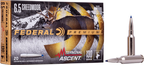Federal Premium Terminal Ascent 130 Grain 6.5mm Creedmoor 2800 fps