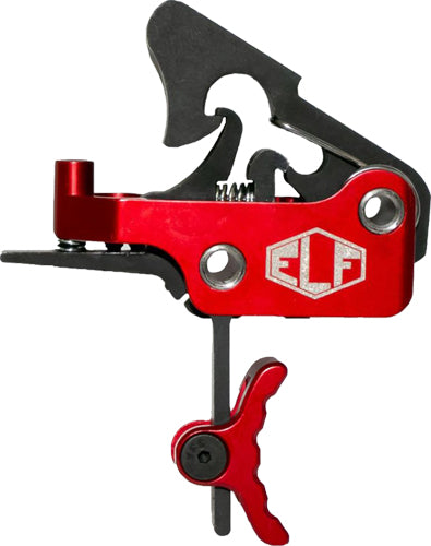 Elftmann AR-15 Apex Curved Trigger Adjustable 2.75-7lbs Red Finish