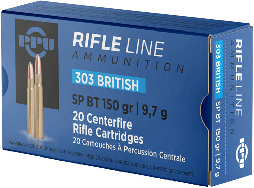 Prvi Partizan  Soft Point Boat Tail 150 Grain .303 British 2690 fps