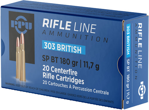 Prvi Partizan  Soft Point Boat Tail 180 Grain .303 British 2460 fps