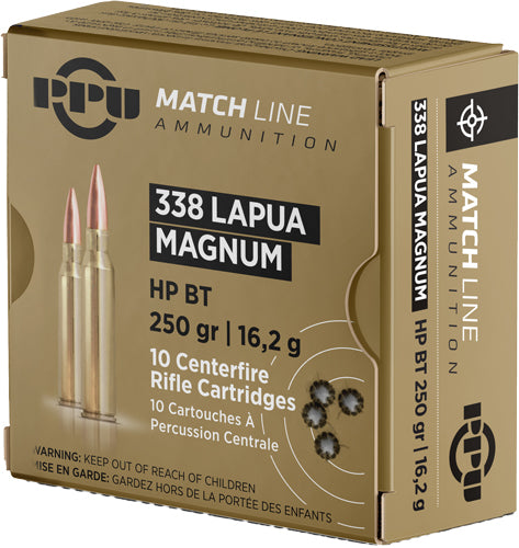 Prvi Partizan Rifle .338 Lapua Magnum 250 grain Hollow Point Boat Tail ammunition
