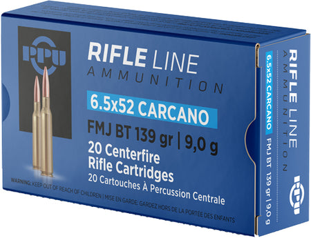 Prvi Partizan  Full Metal Jacket Boat Tail 139 Grain 6.5×52mm Carcano 2525 fps