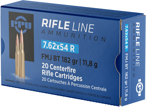 Prvi Partizan Metric Rifle 7.62x54mmR 182 grain Full Metal Jacket Boat Tail ammunition
