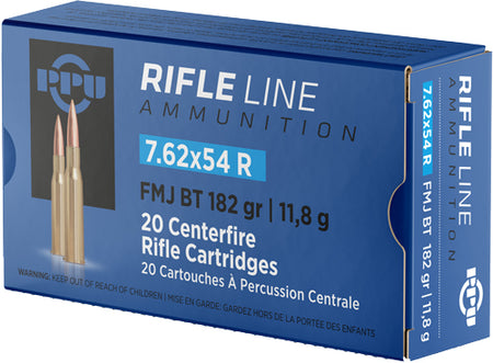 Prvi Partizan Metric Rifle 7.62x54mmR 182 grain Full Metal Jacket Boat Tail ammunition