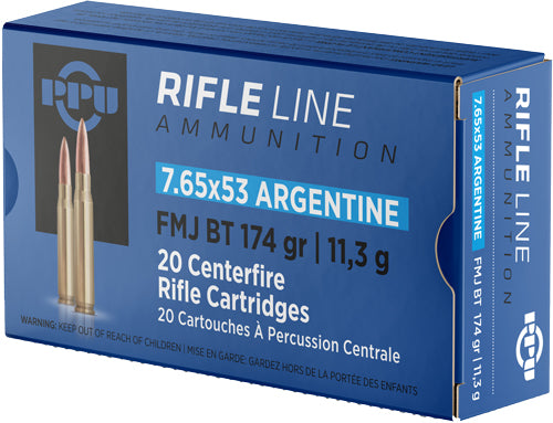 Prvi Partizan  Full Metal Jacket Boat Tail 174 Grain 7.65x53mm Argentine 2625 fps