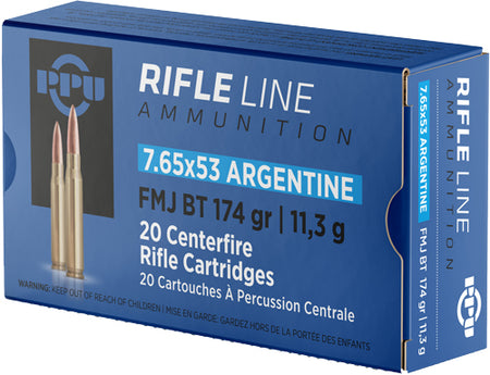 Prvi Partizan  Full Metal Jacket Boat Tail 174 Grain 7.65x53mm Argentine 2625 fps