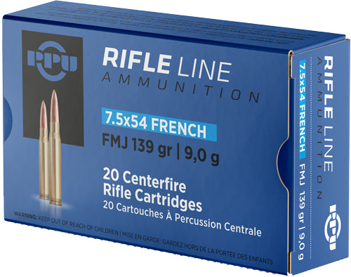 Prvi Partizan Metric Rifle 7.5x54mm French 139 grain Full Metal Jacket ammunition