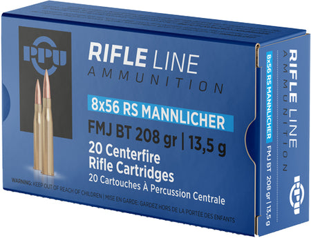 Prvi Partizan Rifle 8X56mmR Hungarian 208 grain Full Metal Jacket ammunition