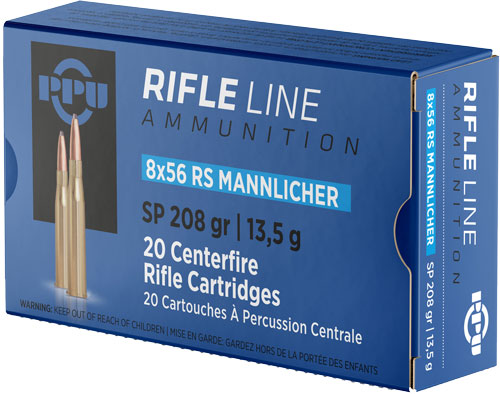Prvi Partizan Rifle 8X56mmR Hungarian 208 grain Jacketed Soft Point ammunition