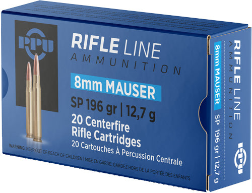 Prvi Partizan Metric Rifle 8mm Mauser 196 grain Soft Point ammunition