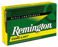 Remington Core-Lokt Short Action 7mm RUM 150 grain Pointed Soft Point ammunition