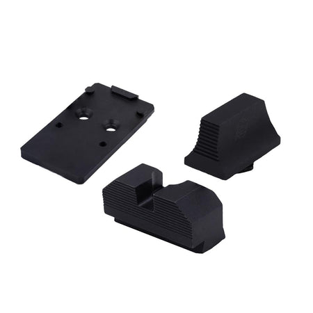XS Sights Glock MOS Non-Tritium Optic Mount Bundle RMR Footprint Compatible Black