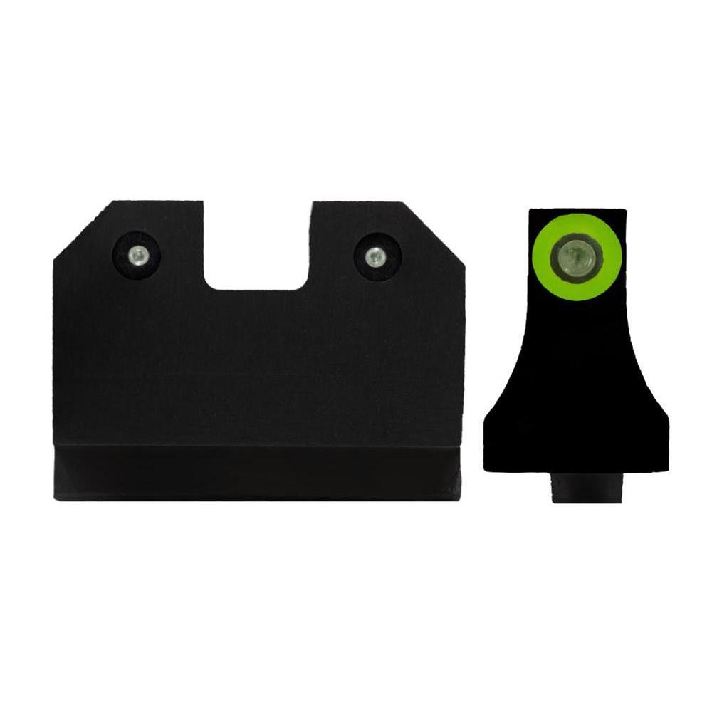 XS R3D Green Night Sight Set Glock Suppressor Height 17 19 22 23 24 26 27 31-36