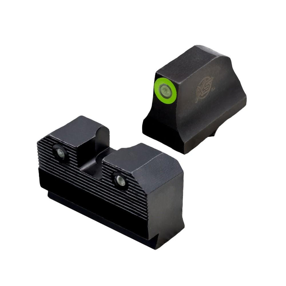 XS Sights R3D 2.0 Suppressor/RMR Height Green Front Black Rear - Glock 42/43/43X/48