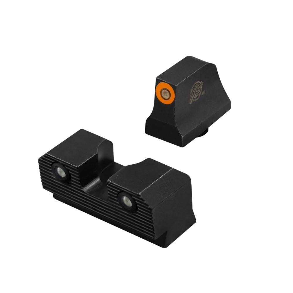 XS Sights R3D 2.0 Suppressor/RMR Height Orange Front Black Rear - Glock 42/43/43X/48