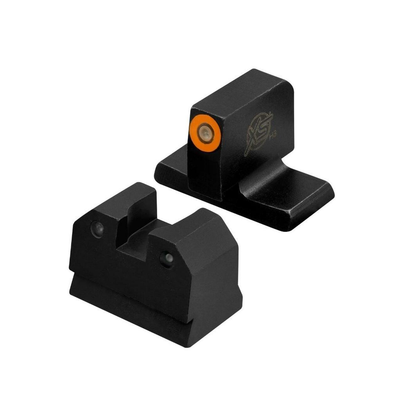 XS R3D Night Sights Orange Front - HK VP9 Optics Ready Suppressor Height