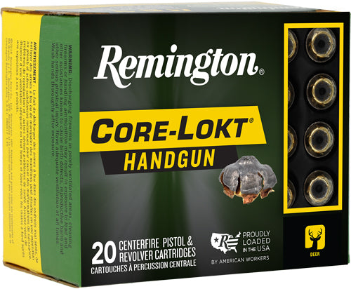 Remington Core-Lokt .44 Magnum 240 grain Jacketed Hollow Point ammunition