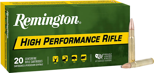 Remington High Performance Rifle .35 Whelen 250 grain Jacketed Soft Point ammunition