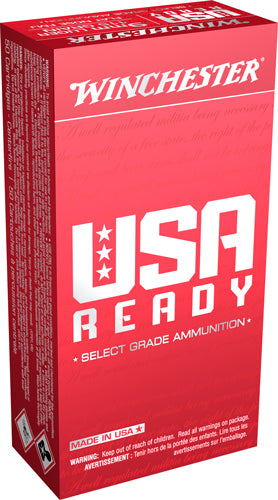 Winchester USA Ready Full Metal Jacket Flat Nose 115 Grain 9mm Luger/Parabellum 1190 fps